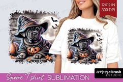 Cane Corso Dog Square Tshirt Background Halloween PNG Product Image 1