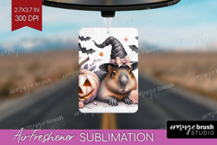 Capybara Halloween Air Freshener PNG Coquette PNG Product Image 1