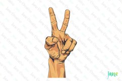 Cartoon Hands Set Sublimation Clipart Product Image 1