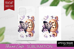 Cat Halloween Phone Case PNG Coquette Case PNG Sublimation Product Image 1