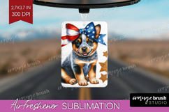 Cattle Dog Air Freshener PNG Patriotic Dog PNG Product Image 1