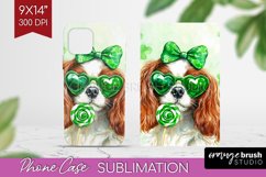 Cavalier King Spaniel St. Patricks Day Dog Phone Case PNG Product Image 1