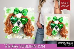 Cavalier King Spaniel St. Patricks Day Dog Tote Bag Dog Tote Product Image 1