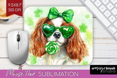 Cavalier King Spaniel St. Patricks Day Dog Mouse Pad Dog Product Image 1