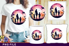 Mothers Day Keychain and Mug Watercolor PNG Sublimation Product Image 2