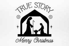 Farmhouse Christian Christmas Sign SVG Product Image 2