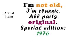Cross stitch pattern I am not old, I classic original embroidery Product Image 2