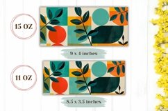 Abstract Mug Wrap Template, Retro Mug Sublimation PNG Product Image 2