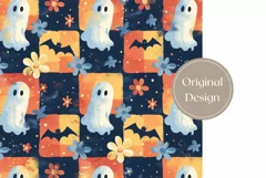 Cute Halloween Tumbler Wrap, Funny Ghost Tumbler Template Product Image 2