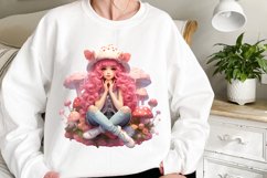 Glitter Mushroom Fairy Sublimation Clipart Product Image 2