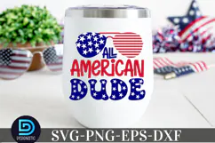All American Dude SVG, 4th of July SVG Product Image 3