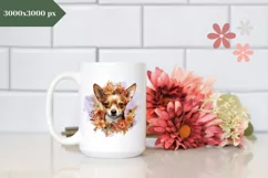 Watercolor Chihuahua Dog Illustration, Chihuahua Dog PNG Product Image 3