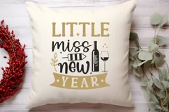 Little miss new year SVG, Happy New Year SVG Product Image 2
