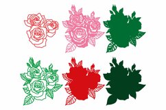 Rose 3D Multilayer SVG/ Rose 3D mandala/ Rose Paper Cut Product Image 2