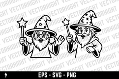 mascot of a friendly wizard with a long beard Product Image 2