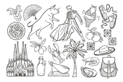 Spain Travel Clipart PNG SVG Product Image 3
