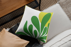 Sunshine Green Leaf Minimalist Embroidery Design Product Image 2