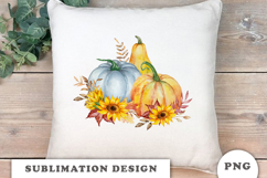 Watercolor Pumpkins composition png Product Image 2