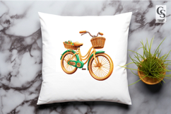 Vintage Bicycle Clipart Sublimation PNG Product Image 2