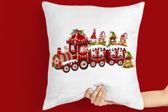 Christmas train with gnomes and Christmas trees Christmas Product Image 2
