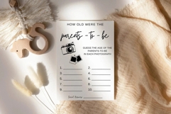 Baby Shower Game How Old Were The Parents-To-Be Template Product Image 2