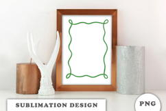Green Christmas Frame png Product Image 2