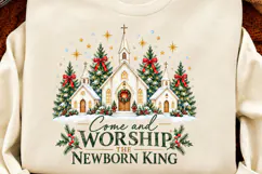 4 Christian Christmas Church Shirt PNG, 4 Gingerbread Church Product Image 2