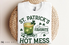 St Patricks Day Drink Festive Hot Mess Graphic PNG Product Image 3