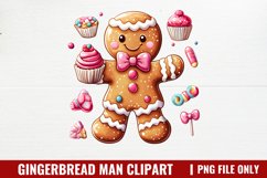 Gingerbread Man Clipart P4 Bundle PNG Product Image 3