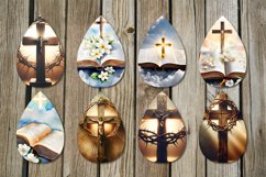 Christian faith | bible Sublimation Teardrop Earring designs Product Image 2