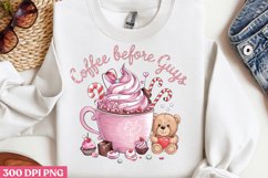 Coffee before guys PNG, Cozy Valentine Sublimation PNG Product Image 3