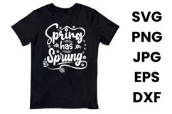 Spring Has Sprung, Spring Lovers Sayings SVG PNG JPG EPS DXF Product Image 2