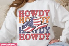 Howdy PNG, Western 4th Of July Sublimation PNG Product Image 1