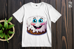 Funny Icing Cake Cartoon Clipart Sublimation PNG Product Image 2