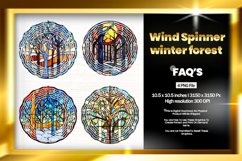 Winter Forest Wind Spinner Sublimation - 04 Variations Product Image 1