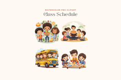 Cute Kids Classroom Schedules Clipart Product Image 2