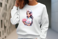 Unicorn Nurse Clipart, Unicorn Nurse Sublimation Product Image 2
