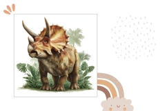 Dinosaur Pillow Design, Dino Pillow Sublimation Product Image 2