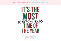 It&#039;s The Most Wonderful Time of the Year Christmas Sub PNG Product Image 2