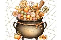 Halloween Fairy House Clipart PNG, Spooky Cottage Art Product Image 2