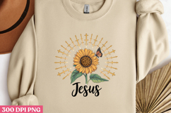 Sunflower Christian Sublimation Bundle PNG Product Image 4