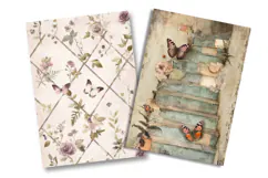 Vintage Butterfly Junk Journal Pages Product Image 2
