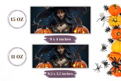 3D Halloween Witch Mug Wrap Design, 3D Witch Sublimation PNG Product Image 2