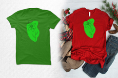 Minimalist Green Abstract Flower Embroidery Design Product Image 2