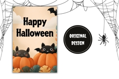 Halloween Bats Garden Flag PNG, Happy Halloween Garden Flag Product Image 2