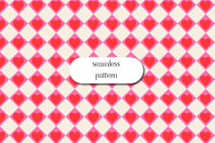 Red Plaid Seamless Pattern, Minimal Digital Paper Product Image 1