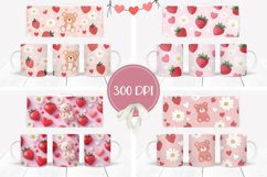 Floral Mug Designs, Strawberry Mug Wraps Product Image 2