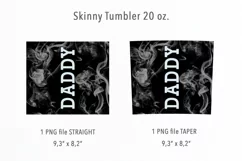 Daddy White Smoke 20 Oz Skinny Tumbler Product Image 2