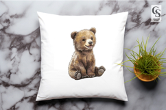 Cute Baby Bear Clipart Sublimation PNG Product Image 3