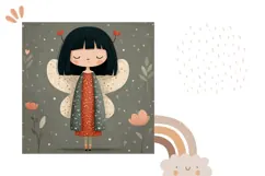 Cartoon Fairy Pillow Sublimation, Fairy PNG Product Image 2